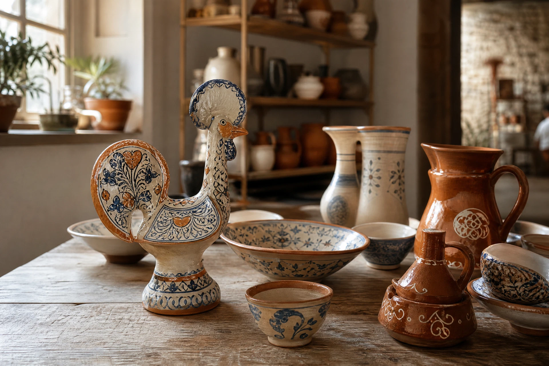Peças de cerâmica artesanal
